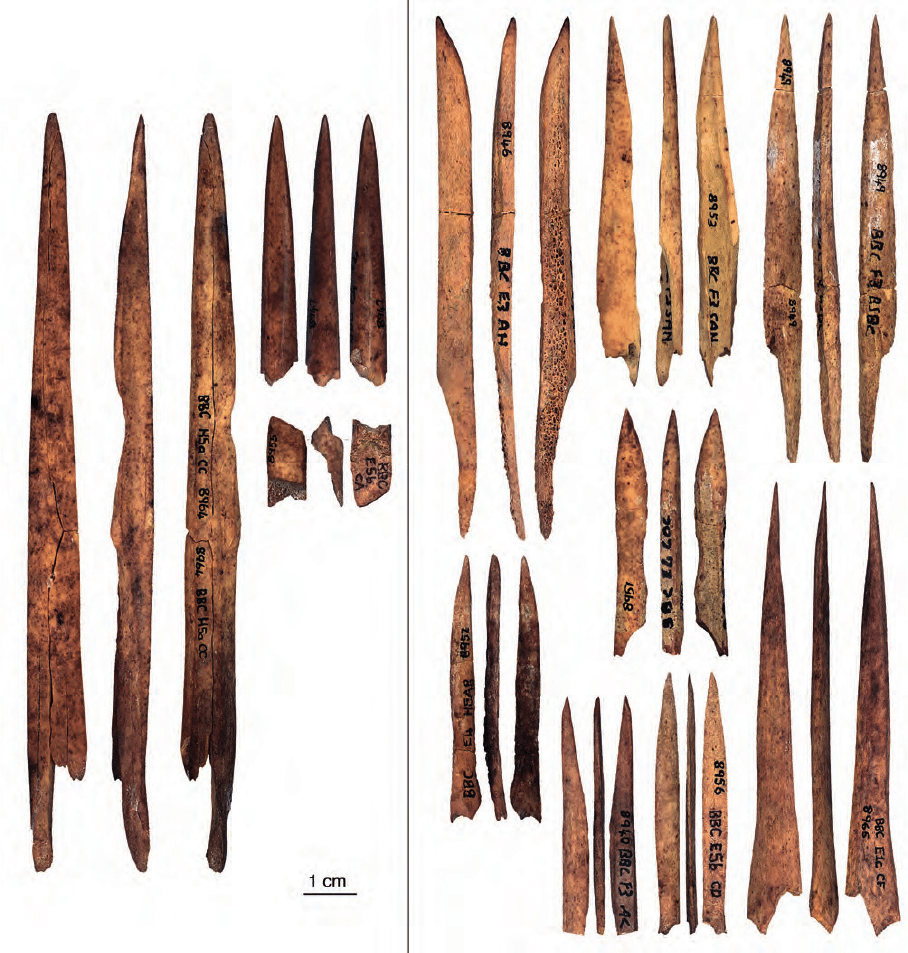 Spitze Knochenfragmente (Werkzeuge)